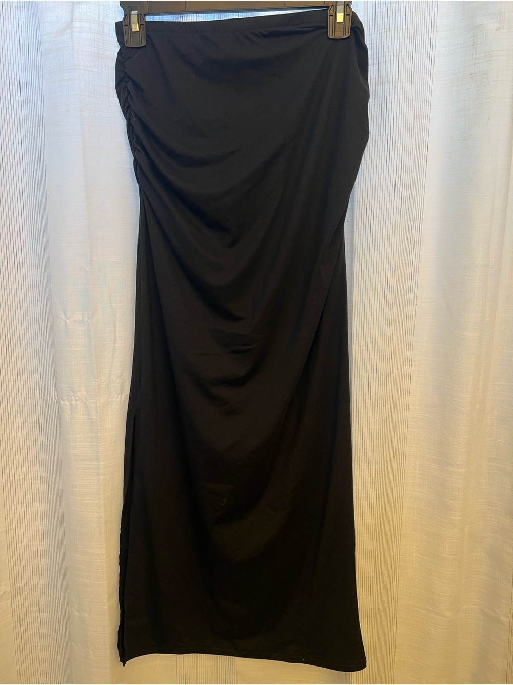 Brand new H&M ruched black maxi skirt! SO soft